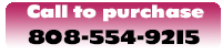 Pay by cash, check or credit card.  Call Kalehua at 808-554-9215